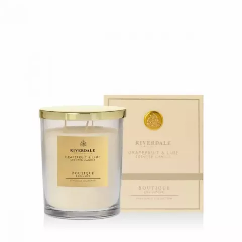 Riverdale 001740-22 Bougie parfumée exclusive en pot - Pamplemousse et citron vert