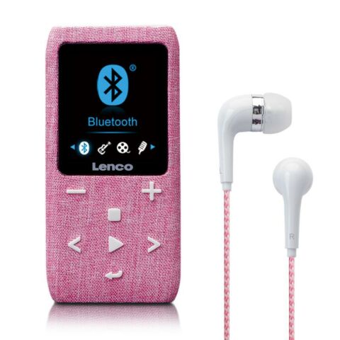 Lenco Xemio-861PK - MP3/MP4 Player met Bluetooth 8GB Micro SD Card - Roze