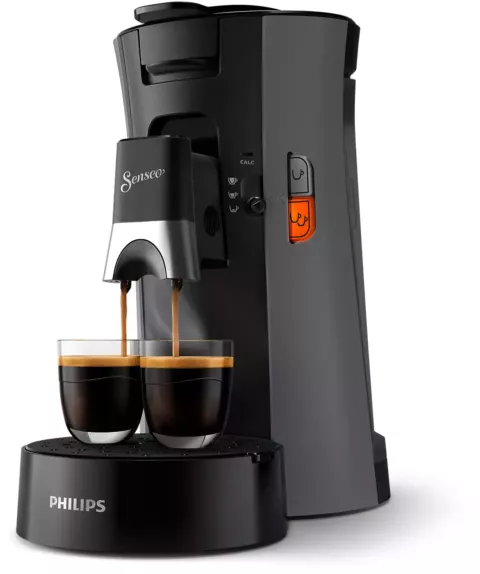 Philips CSA230/50 Koffiepadmachine SENSEO Select  Donkergrijs/Diepzwart