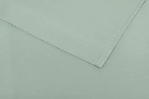 Alors! Accueil Mousse Satinado Vert - 100% Coton-Satin - 270 x 290 cm
